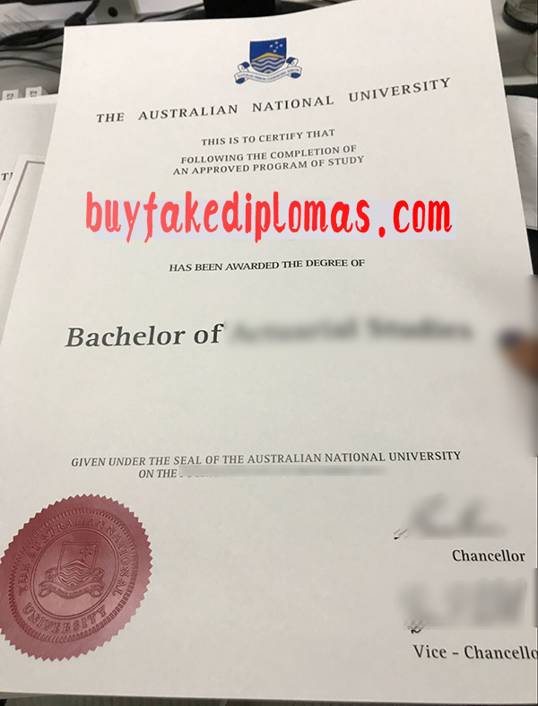 Australian National University Diploma, Buy Fake Australian National University Diploma