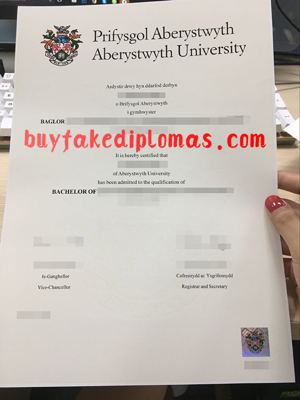 Aberystwyth University Diploma, Buy Fake Aberystwyth University Diploma