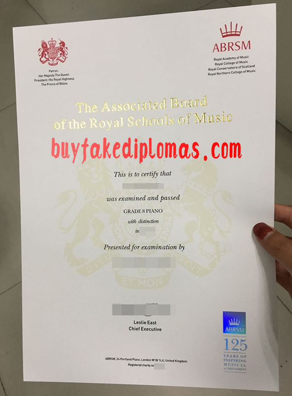 ABRSM Certificate Buy Fake ABRSM Certificate