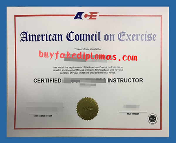 ACE Certificate, Fake ACE Certificate