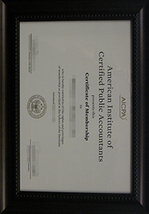 Buy Fake American Institute of Certified Public Accountants Certificate