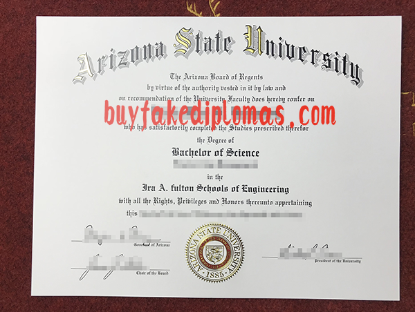 Arizona State University Degree, Buy Fake Arizona State University Degree