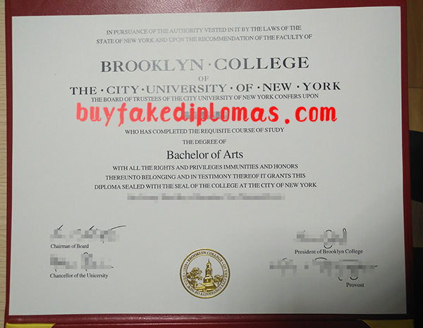 Brooklyn College City University of New York Degree, Buy Fake Brooklyn College City University of New York Degree