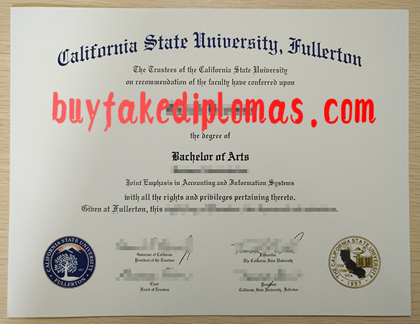 California State University Fullerton Degree, Buy Fake California State University Fullerton Degree