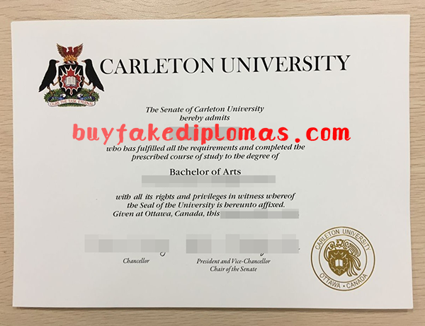 Fake Carleton University Degree