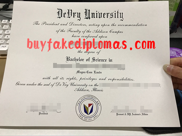 Devry University Degree, Buy Fake Devry University Degree
