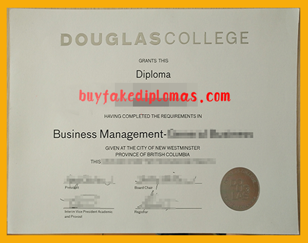 Douglas College Degree, Buy Fake Douglas College Degree