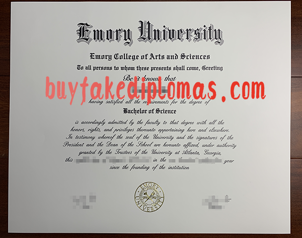 Emory University Degree, Buy Fake Emory University Degree