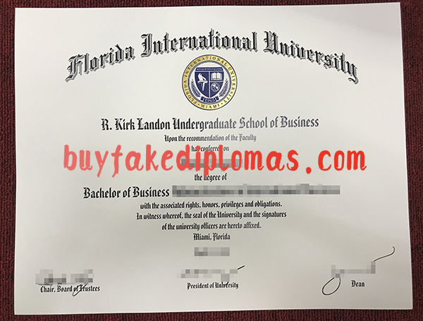 Florida International University Degree, Buy Fake Florida International University Degree