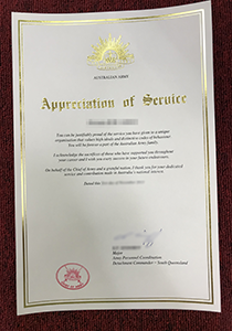 Australian Army Certificate, Buy Fake Australian Army Certificate