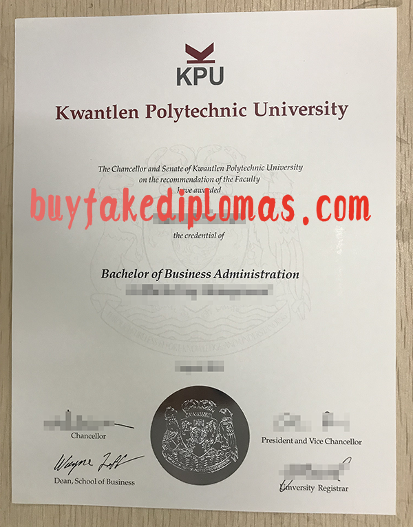Kwantlen Polytechnic Univeresity Degree, Buy Fake Kwantlen Polytechnic Univeresity Degree