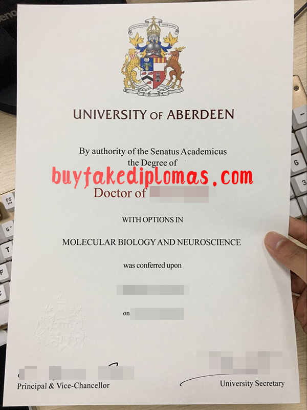 University Of Aberdeen Degree, Buy Fake University Of Aberdeen Degree