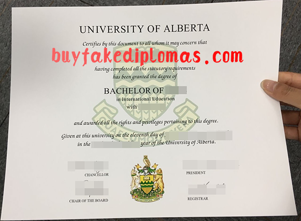 University of Alberta Degree, Buy Fake University of Alberta Degree