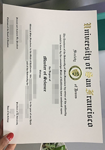 Fake University of San Francisco Diploma