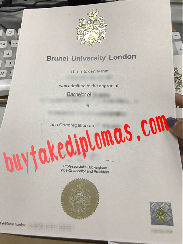 Brunel University London Diploma, Buy Fake Brunel University London Diploma