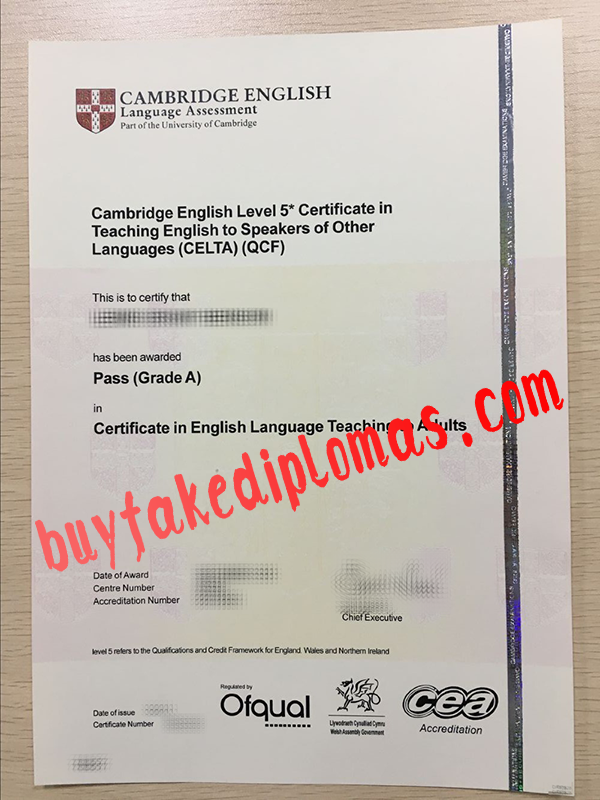 Cambridge English Language Assessment Certificate, Buy Fake Cambridge English Language Assessment Certificate