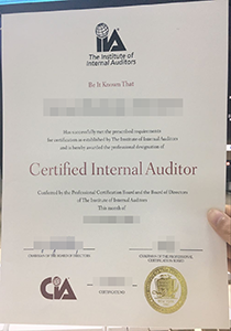 Certified Internal Auditor Certificate, Buy Fake Certified Internal Auditor Certificate