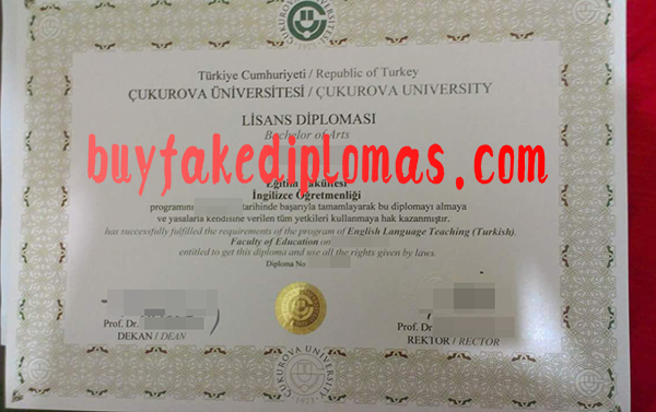 Çukurova University Diploma, Buy Fake Çukurova University Diploma