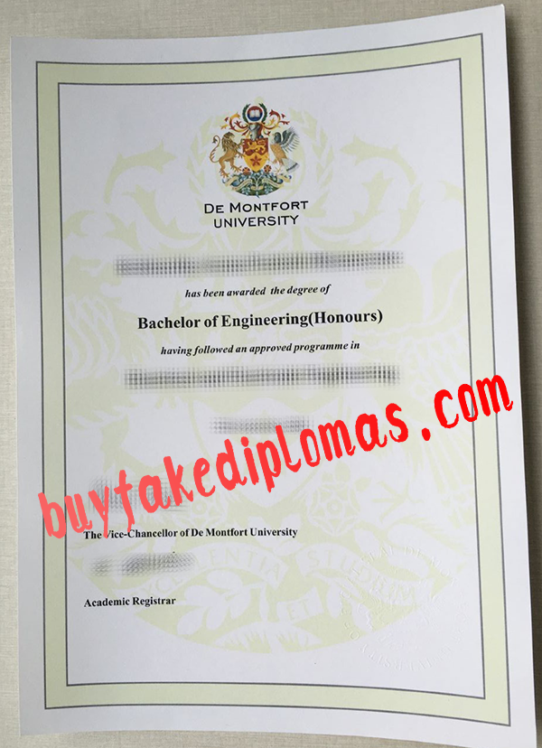 DE Montfort University Diploma, Buy Fake DE Montfort University Diploma