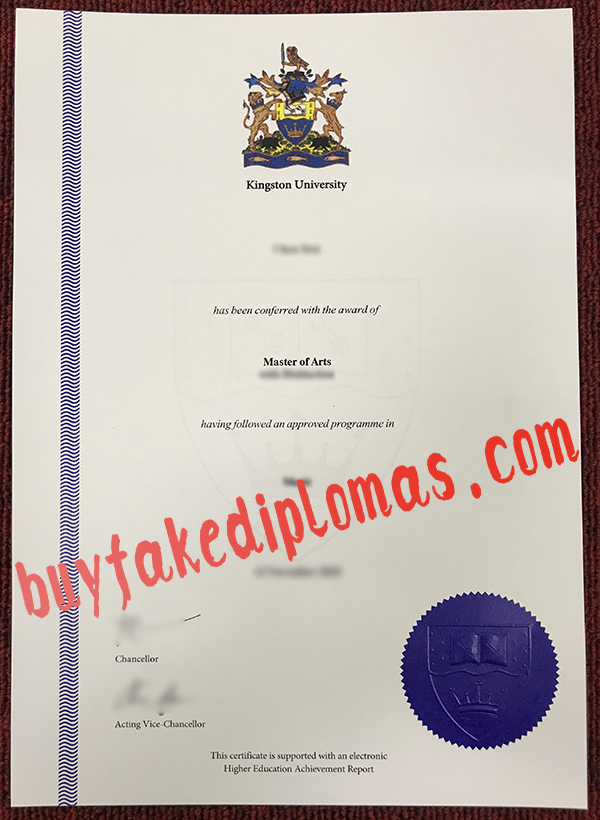 Kingston University Diploma, Buy Fake Kingston University Diploma