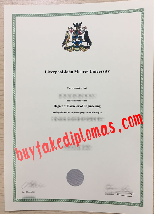 Liverpool John Moores University Diploma, Buy Fake Liverpool John Moores University Diploma