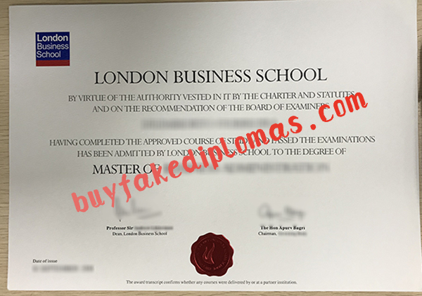 London Business School Diploma, Buy Fake London Business School Diploma