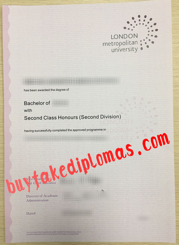 London Metropolitan University Diploma, Buy Fake London Metropolitan University Diploma