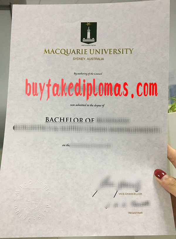 Macquarie University Diploma, Buy Fake Macquarie University Diploma