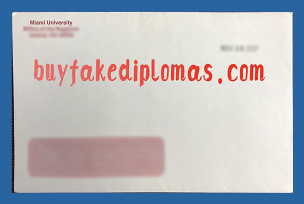 Miami University Envelope, Fake Miami University Envelope
