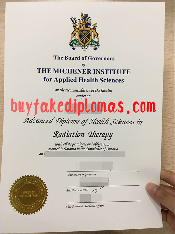 Michener Institute For Applied Health Sciences Diploma, Buy Fake Michener Institute For Applied Health Sciences Diploma
