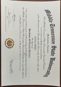 Middle Tennessee State University Diploma, Buy Fake Middle Tennessee State University Diploma