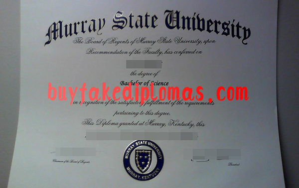 Murray State University Diploma, Buy Fake Murray State University Diploma