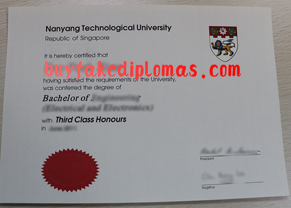 Nanyang Technological University Diploma, Buy Fake Nanyang Technological University Diploma