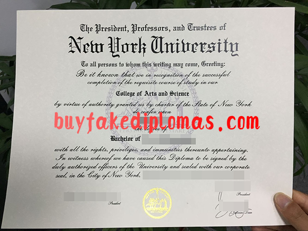 New York University Diploma, Buy Fake New York University Diploma