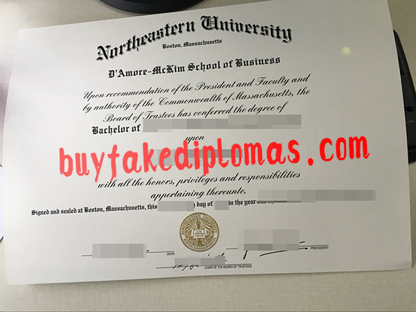 Northeastern University Diploma, Buy Fake Northeastern University Diploma