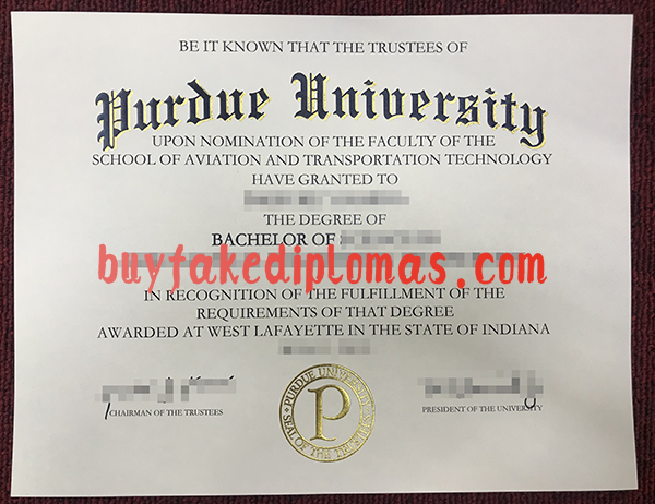 Purdue University Diploma, Buy Fake Purdue University Diploma