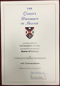 Queen's University of Belfast Diploma, Buy Fake Queen's University of Belfast Diploma