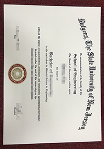 Rutgers, State University of New Jersey Diploma