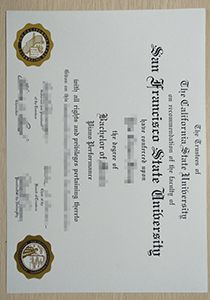 San Francisco State University Diploma, Buy Fake San Francisco State University Diploma