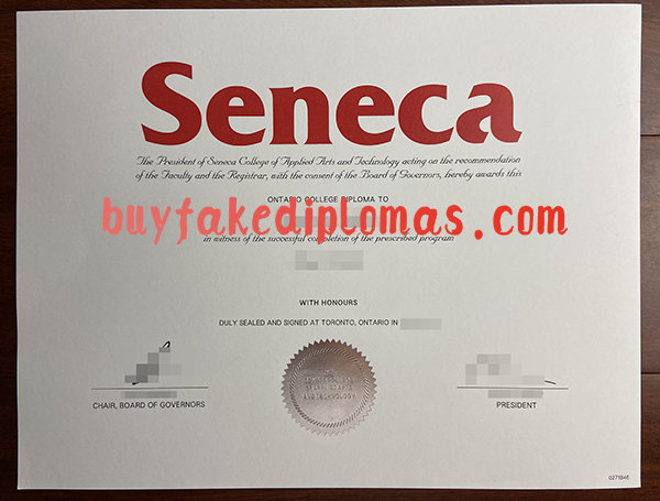 Seneca College Diploma, Buy Fake Seneca College Diploma