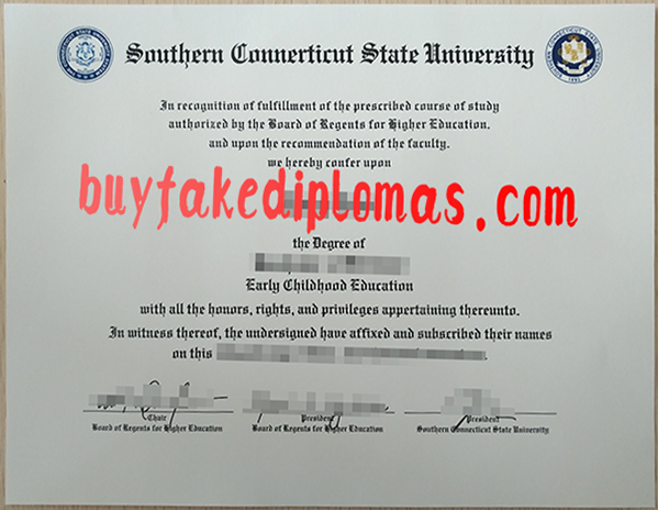 Fake Southern Connecticut State University Degree