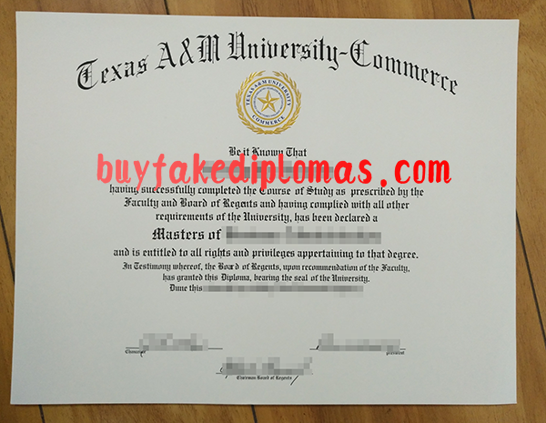 Texas A&M University-Commerce Diploma, Buy Fake Texas A&M University-Commerce Diploma