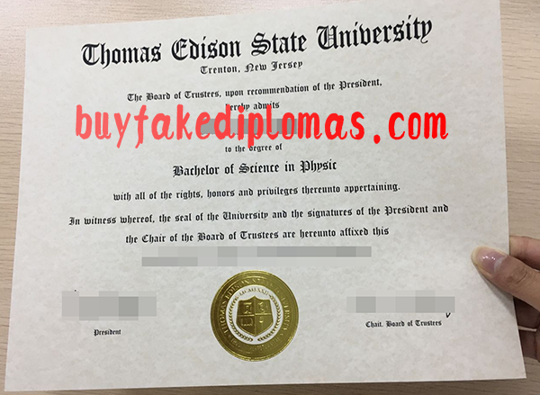 Thomas Edison State University Diploma, Buy Fake Thomas Edison State University Diploma