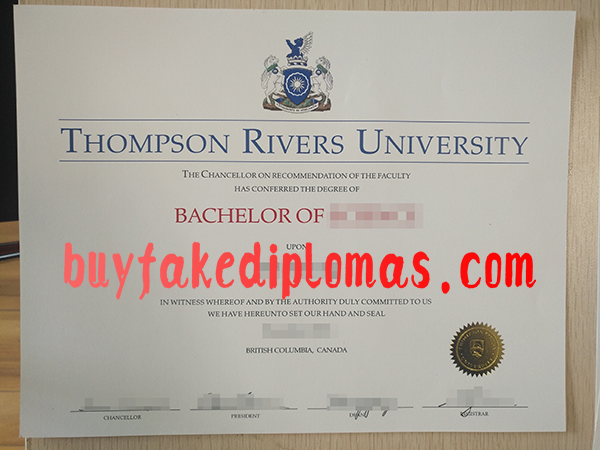 Fake Thompson River University Diploma