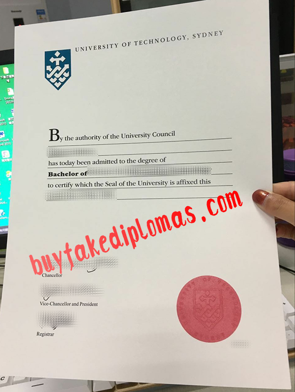 University of Technology Sydney Certificate, Buy Fake University of Technology Sydney Certificate