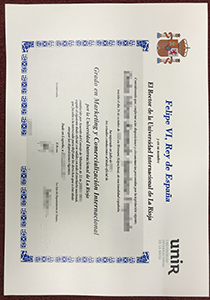 Universidad Internacional de La Rioja Certificate, Buy Fake Universidad Internacional de La Rioja Certificate