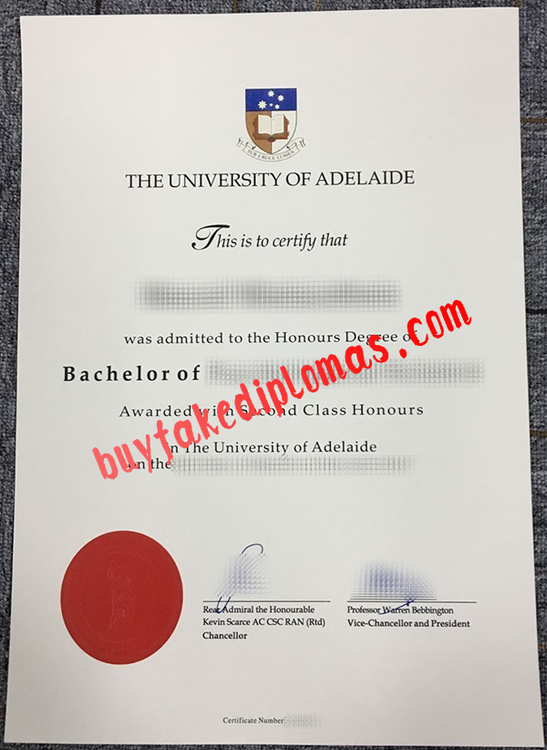 University of Adelaide Diploma, Buy Fake University of Adelaide Diploma