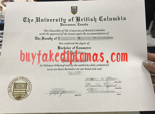 University of British Columbia Diploma, Buy Fake University of British Columbia Diploma