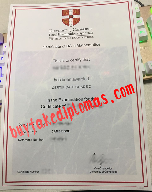 University of Cambridge Diploma, Buy Fake University of Cambridge Diploma