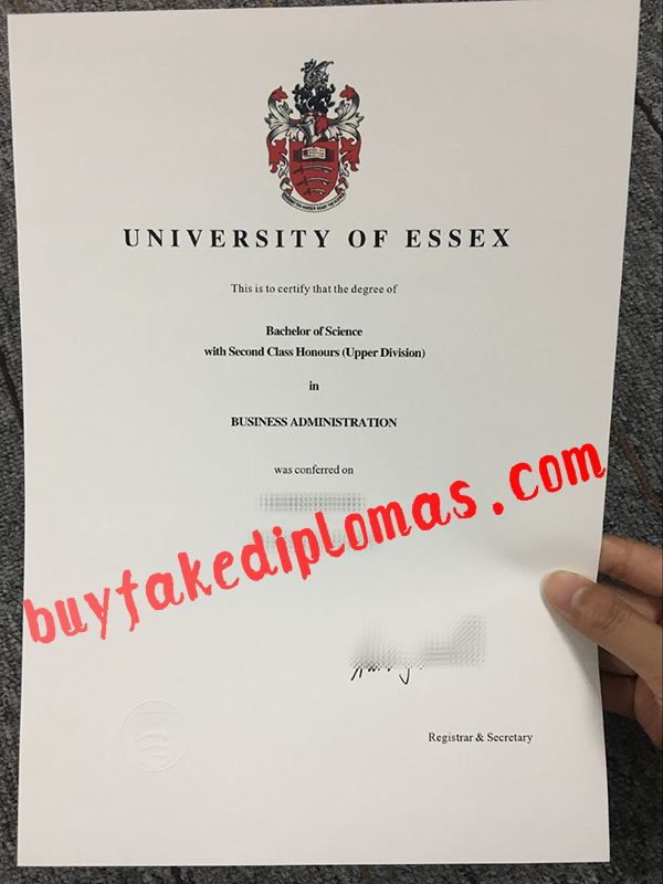 University of ESSEX Diploma, Buy Fake University of ESSEX Diploma